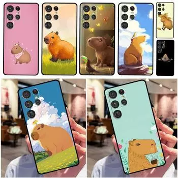 Милый чехол с капибарой для Samsung Galaxy S20 S21 FE S22 Plus Note 20 Ultra S8 S9 S10 Note 10 Plus, чехол из ТПУ Galaxy S20 Plus