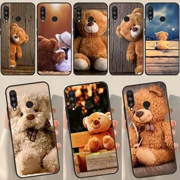 Милый чехол с медведем для Huawei P50 Pro P20 P30 P40 Lite P Smart 2019 Nova 9 5T Чехол для Honor 50 8X 9X Huawei P30