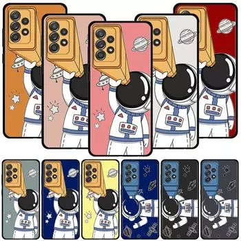 Милый чехол с рисунком астронавта для Samsung Galaxy A51 A71 A01 A11 A21 A21s A31 A41 A72 A52 A42 A32 A22 A12 A02 A02s F42 For Samsung A71 5G