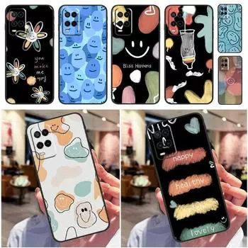 Милый чехол с улыбкой и лицом для OPPO A15 A16 A3S A5S A5 A9 A31 A53 A52 A72 A83 A91 A93 A54 A74 A94, задняя крышка OPPO A5 2020