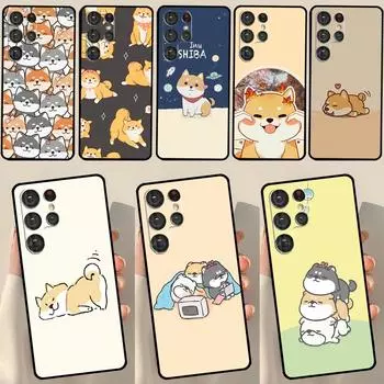 Милый чехол Shiba Inu для Samsung Galaxy S23 S22 Ultra S21 S20 FE S9 S10 S22 Plus Note 20 Note 10 Plus Galaxy S21 Plus