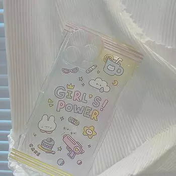 Милый чехол-сумка для телефона для Iphone 12 Promax 11 13 14 Pro Max, милый рисунок кролика, медведя, корона, протектор, мультяшная задняя крышка, капа For iphone 14promax