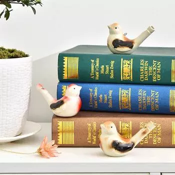 Милый цветной рисунок водоплавающая птица свисток ласточка игрушка музыкальный инструмент сувенир With rope красный