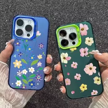 Милый цветочный чехол для iPhone 16 Samsung A55 A35 M35 S24 FE Xiaomi Redmi Note 13 Pro 14C A3 Huawei Honor 200 противоударный чехол-бампер для телефона с защитой от царапин Samsung A54 5G