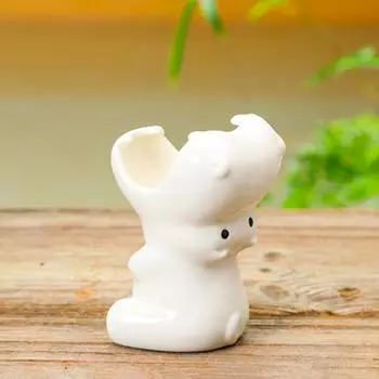 Милый цветочный горшок с бегемотом, керамический горшок для суккулентов, горшок для растений, кашпо, настольные украшения, домашний декор, украшение для сада 1 Piece