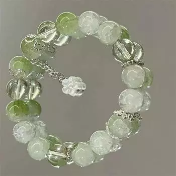 Милый цветочный кулон браслет из бисера для женщин и девочек легкий роскошный милый нежный браслет ювелирные изделия аксессуары подарки One Size