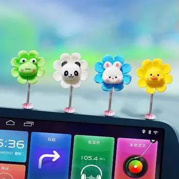 Милый цветок качающейся головы украшение для салона автомобиля декоративные цветы милый цветок для салона автомобиля аксессуары для украшения