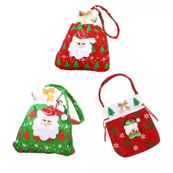 Милый держатель для конфет, сумка для загрузки, рождественский домашний новогодний рождественский чулок, декор, подарок