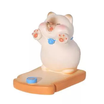 Милый держатель для мобильного телефона в виде кота, смоляная мини-портативная подставка для мобильного телефона, украшение для стола в спальню или офис