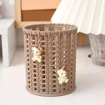 Милый держатель для ручек, настольный, креативный, студенческий, держатель для ручек, ящик для хранения, многофункциональное ведро для канцелярских принадлежностей 1 pack