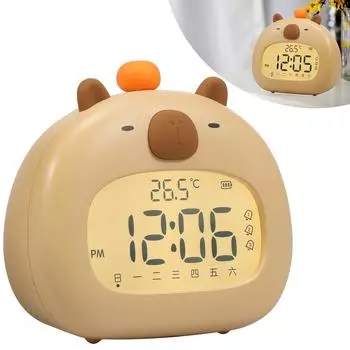 Милый детский будильник с 3 режимами буднего дня, 800 мАч, светящиеся в темноте часы для детей, тренажер сна с функцией обратного отсчета времени повтора сигнала
