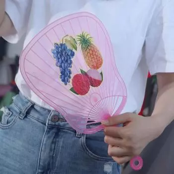 Милый детский мультяшный веер с мультяшным принтом, подарочный веер, модный ручной веер, лето Random