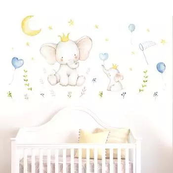 Милый детский стикер из ПВХ, стикер на стену, украшение для гостиной