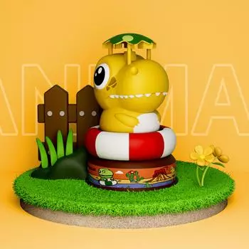 Милый динозавр, фонтан-разбрызгиватель, вращающаяся игрушка с соединителем для водопроводной трубы, детские игрушки для купания, фонтанные игрушки, детская игрушка для игры во дворе, брызгающая вода, уличная игрушка зелёный