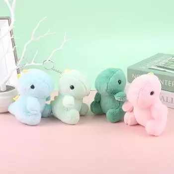 Милый динозавр плюшевая игрушка мультяшная кукла кулон брелок автомобиль сумка брелок декор синий