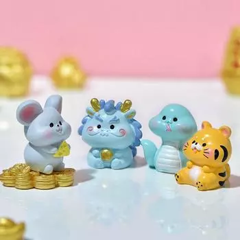 Милый DIY Животный Пейзаж Домашний Декор Зодиак Украшения Фигурка Украшения Подарок На День Рождения Поделки