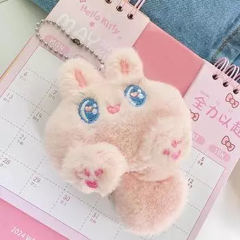 Милый длинный хвост брелок с изображением кота, плюшевые игрушки-куклы, мультяшный котенок, мягкие животные, брелок для ключей, рюкзак, подвески, сумка, подвеска, декор, подарки