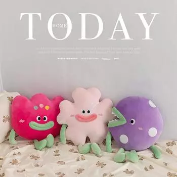 Милый дофаминовый монстр, весенний цветок, плюшевая игрушка, милая подушка 40cm0.45kg