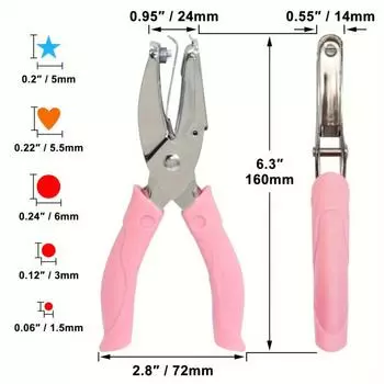Милый дырокол с одним отверстием для скрапбукинга, бумажные дыроколы, дыроколы в форме звезды и сердца, круглые дыроколы, сделай сам, резак для поделок, перфоратор 2024