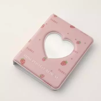 Милый фотоальбом 3 дюйма Love Heart Hollow Picture Storage Case Kpop Card Binder Name Card Book Photocard Holder 36 карманов A