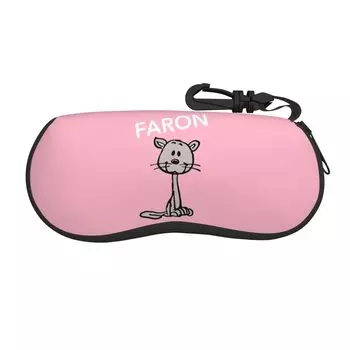 Милый футляр для очков Snoopy Furlong, солнцезащитные очки, защита для очков, сумка для хранения аксессуаров, металлический крючок с переносной молнией, защита от брызг и царапин
