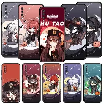 Милый Genshin impact xiao для Samsung Galaxy A52s чехол для телефона 5G A12 A70 A50 A40 A20s A30 A10s A20e A10 A22 A72 A32 4G A02s чехол Samsung A02