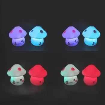 Милый гриб, 7 сменных светодиодных цветов, свет, ночь, дом, спальня, лампа, декор, подарок