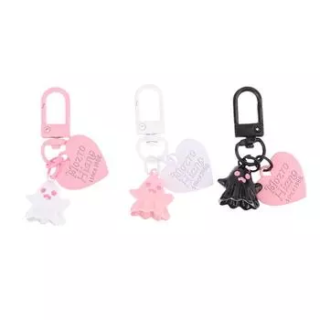 Милый Хэллоуин Призрак Любовь Подвеска Брелок Автомобильный Мобильный Телефон Подвеска Маленькие Призраки Аксессуары Брелок Подарки Для Друзей белый