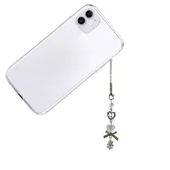 Милый хрустальный кулон в виде медведя, брелок для ключей, украшение на сумку, сверкающий хрустальный кулон в виде медведя, ремешок для телефона, цепочка, уникальный брелок белый