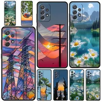 Милый художественный красивый ярко-розовый чехол для Samsung A15 A13 A51 A71 A41 A31 A21S A03S A05 A12 A32 A52 A23 A25 A33 A53 A73 5G Samsung A13 5G