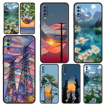 Милый художественный красивый ярко-розовый чехол для Samsung A24 A12 A14 A32 A50 A70 A20E A20S A10S A22 A30 A40 A34 A54 A42 A52 5G A04s Samsung A22