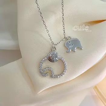 Милый и игривый держатель для карт в виде слона, изображение животного, легкая роскошь, нишевый дизайн подарка