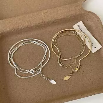 Милый и классный стиль, супер-сказочный многослойный браслет из стразов и металлической цепочки, женская ниша, изысканный модный универсальный браслет