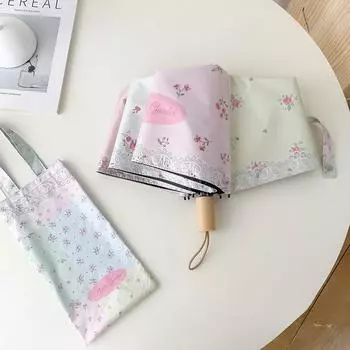 Милый и высококачественный полностью автоматический складной зонт от солнца в дождь или солнечную погоду для женщин с защитой от ультрафиолета