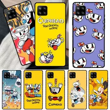 Милый игровой чехол Cuphead для Samsung Galaxy A54 A34 A14 A13 A51 A71 A33 A53 A73 A12 A22 A32 A52 A72 A52S Samsung A34 5G