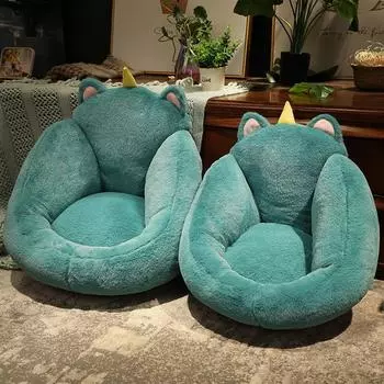 Милый интегрированный подголовник для животных, ленивый человек, девушка, принцесса, напольная подушка, мягкий коврик, татами, диван, прикроватное украшение, цельный стиль 40x35x13cm -M