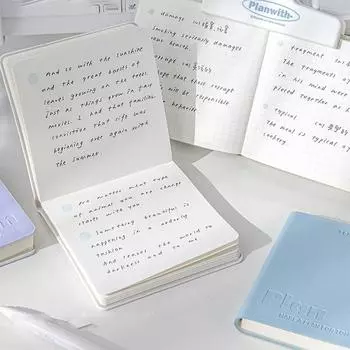 Милый кавайный квадратный водонепроницаемый мягкий блокнот, простое творческое студенческое письмо, обучающее руководство, модный портативный карманный блокнот розовый