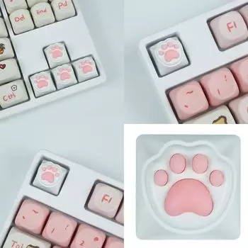 Милый колпачок для клавиш Cat Paw, колпачок для клавиш Cat Claw для механических клавиатур MX, мягкий силиконовый 3D-дизайн, колпачки для клавиш ESC, замена