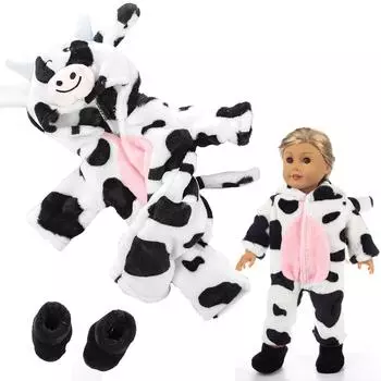 Милый комбинезон для животных, одежда, пальто, игрушка для 18-дюймовой куклы, аксессуар для девочек, игрушка WH белый