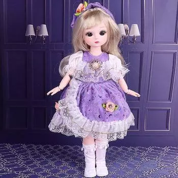 Милый комплект кукол 30 см, игрушка принцессы для девочек, имитация куклы, подарок на день рождения, игрушка