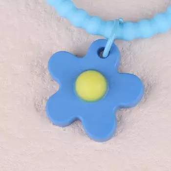 Милый конфетный цветной брелок в виде колокольчика со следами медведя, силиконовый цветочный брелок для девочек, подвеска на сумку, брелок для ключей от машины, украшение на рюкзак as the picture