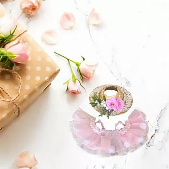 Милый костюм для куклы, полный костюм со шляпой, платье для куклы и наряд для шляпы