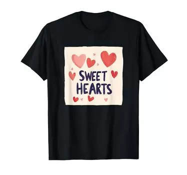 Милый костюм для милой девушки с надписью «Милая» для взрослых и детей. Футболка чёрный