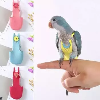 Милый костюм для полета птиц, подгузник для попугая, костюм для полета, подгузник, одежда для попугая, голубь, средний, большой, аксессуары для домашних птиц, принадлежности для птиц XXS красный