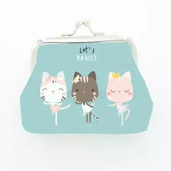 Милый кот PU кожаный кошелек для монет женский застежка маленький кошелек детский для девочек мальчиков милый единорог ретро мини кошелек для мелочи женский карман