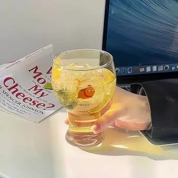 Милый кот в корейском стиле, прозрачный стакан для воды, пивная кружка, кофейная кружка, кружка для молока, сока, барная посуда 401-500ml