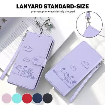 Милый котик RFID блокирующий кожаный чехол для Google Pixel 9A/8A/Pixel 7A/Pixel 9/Pixel 6 6A подставка-кошелек слоты для карт крышка для Google Pixel 5 5A Pro Google Pixel 9A розовый