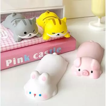 Милый коврик для мыши, кавайный мультяшный кролик, котенок, копилка, настольный коврик, милый защитный мягкий коврик для запястья, студенческие принадлежности, офисные аксессуары