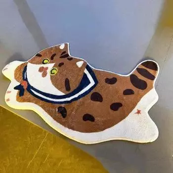 Милый коврик для спальни, мягкий ковер для гостиной, нескользящий коврик для ванной комнаты, искусственный кашемировый коврик для входа в ванную, декор комнаты 40x60cm