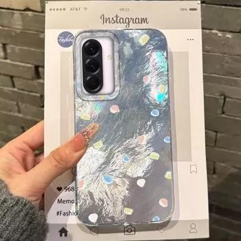 Милый красочный чехол с бантом и сердечком для девочек для Samsung Galaxy A56 A16 A17 A26 A36 A06 A07 A55 A35 A25 A54 S24 S25 Ultra S22 S23 FE Samsung A35 белый